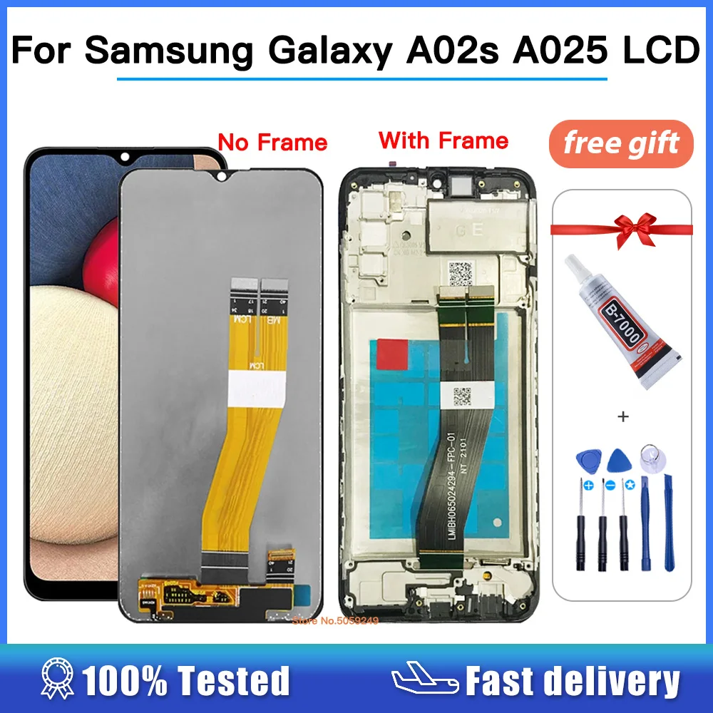 ЖК-дисплей 6,5 дюйма для Samsung Galaxy A02s A025 с рамкой, сенсорный экран с дигитайзером для Samsung A02s LCD A025M A025F/DS A025G/DS LCD
ЖК-дисплей 6,5 дюйма для Samsung Galaxy A02s A025 с рамкой, сенсорный экран с дигитайзером для Samsung A02s LCD A025M A025F/DS A025G/DS LCD