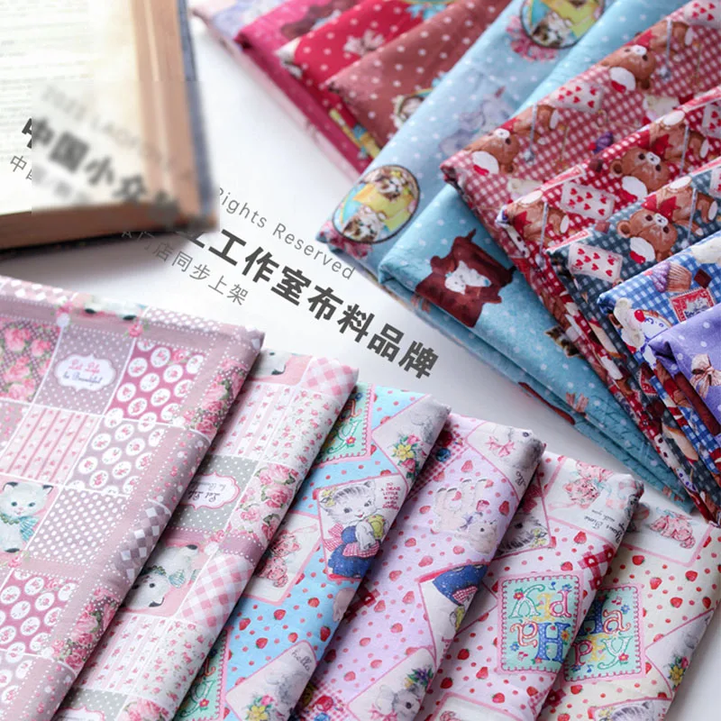 140cm Wide Cute Cat Bear Cotton Fabric Per Meter DIY Patchwork for Sewing Accessories DIY Children's Clothing Quilt Material
140cm Wide Cute Cat Bear Cotton Fabric Per Meter DIY Patchwork for Sewing Accessories DIY Children's Clothing Quilt Material