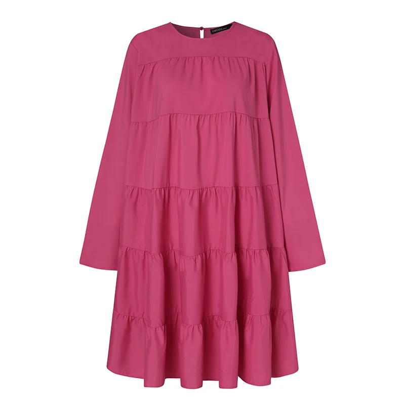 Elegant Ruffle Shirts Women's O neck Blusas 2021 ZANZEA Casual Long Sleeve Blusas Female Spring Blouses Female Solid Chemise 5XL
Elegant Ruffle Shirts Women's O neck Blusas 2021 ZANZEA Casual Long Sleeve Blusas Female Spring Blouses Female Solid Chemise 5XL