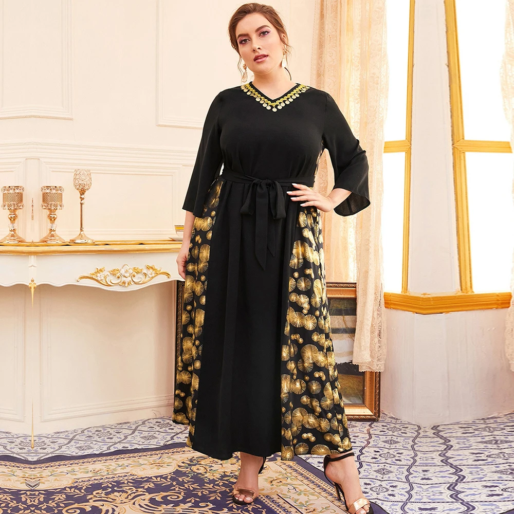 Plus Size Eid Abaya Dubai Kaftan Turkey Islam Arabic Muslim Dress For Women Robe Longue Africaine Femme Musulman Caftan Marocain
Plus Size Eid Abaya Dubai Kaftan Turkey Islam Arabic Muslim Dress For Women Robe Longue Africaine Femme Musulman Caftan Marocain