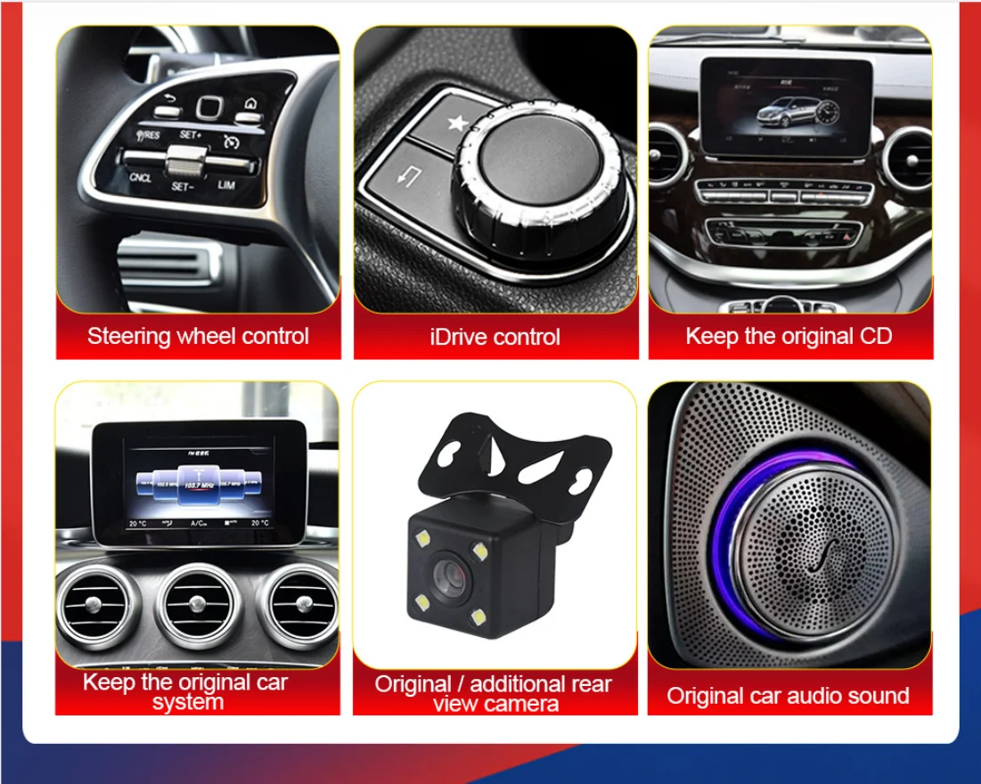 Mekede 8+128G 1920*720 Car GPS Navigation Multimedia Player For Mercedes Benz G Class W461 W463 2011-2018 Built in Carplay+Auto
Mekede 8+128G 1920*720 Car GPS Navigation Multimedia Player For Mercedes Benz G Class W461 W463 2011-2018 Built in Carplay+Auto