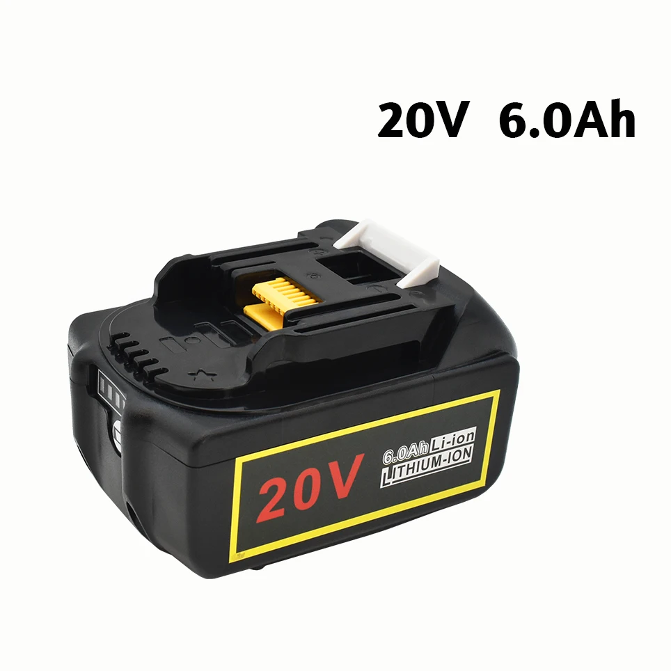 2021 BL1860 Rechargeable Battery 20V 6000mAh Lithium ion for Makita 20v Battery BL1840 BL1850 BL1830 BL1860B LXT 400
2021 BL1860 Rechargeable Battery 20V 6000mAh Lithium ion for Makita 20v Battery BL1840 BL1850 BL1830 BL1860B LXT 400