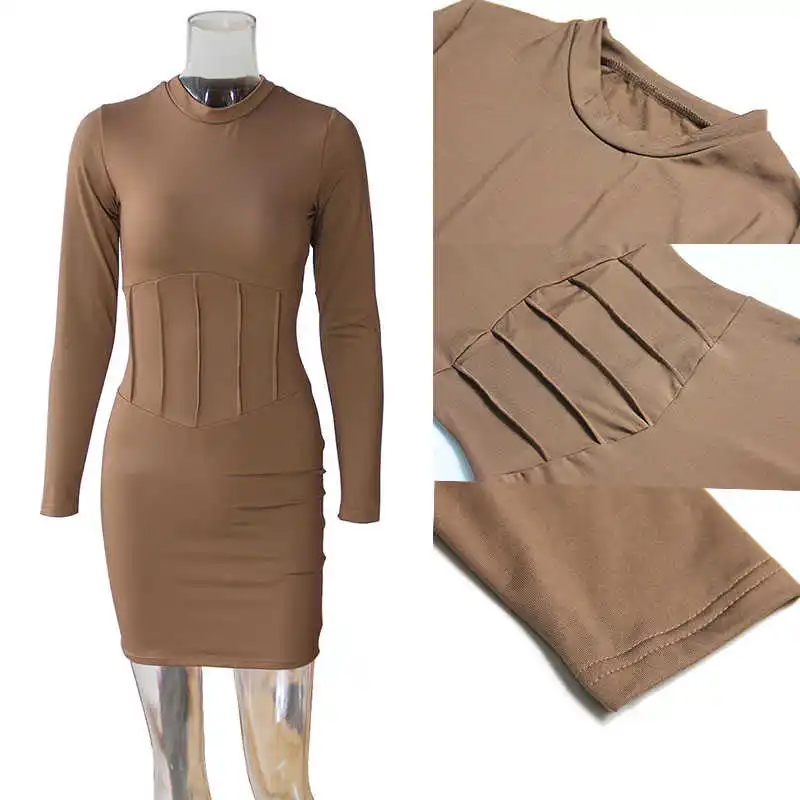 Giyu 2021 Autumn Women Dresses Elegant Bodycon Slim Mini Dress Female O Neck Long Sleeve Casual Solid Package Hip Vestidos
Giyu 2021 Autumn Women Dresses Elegant Bodycon Slim Mini Dress Female O Neck Long Sleeve Casual Solid Package Hip Vestidos