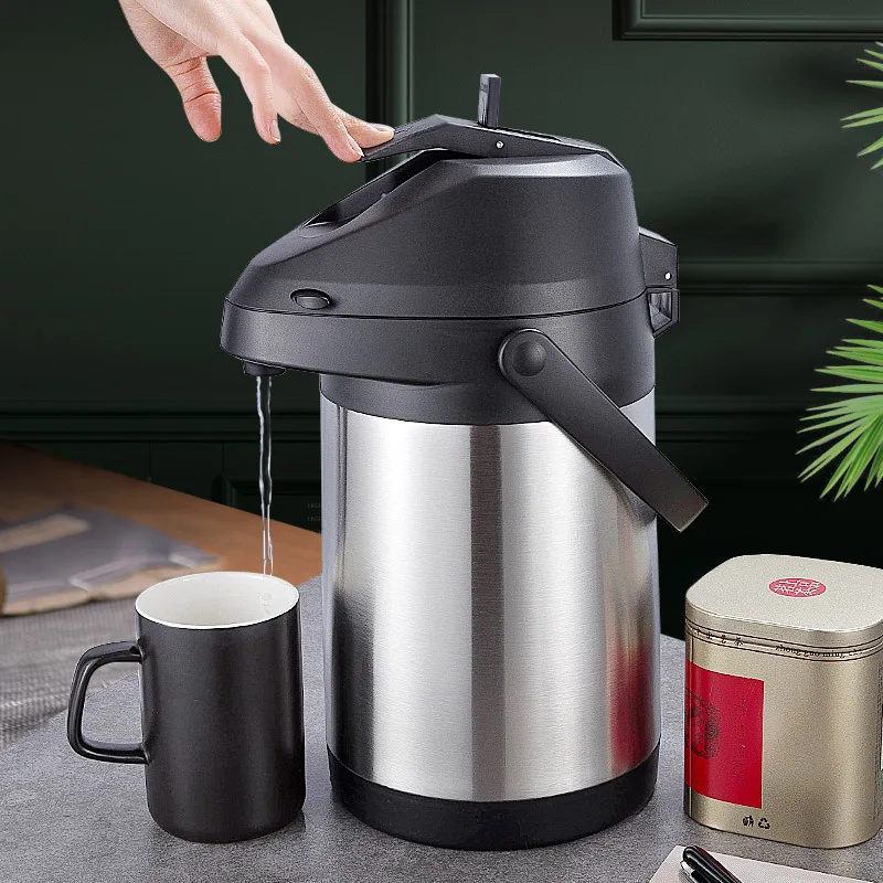 Large Capacity Air Pressure Insulation Pot Double-layer Stainless Steel Vacuum Flask 360 Degree Rotating Base Home Drinkware
Large Capacity Air Pressure Insulation Pot Double-layer Stainless Steel Vacuum Flask 360 Degree Rotating Base Home Drinkware