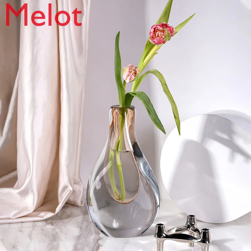 Creative Handmade Transparent Glass Vase Decoration Living Room Flower Arrangement Vase Modern Minimalist Ornament Dried Flowers
Creative Handmade Transparent Glass Vase Decoration Living Room Flower Arrangement Vase Modern Minimalist Ornament Dried Flowers
