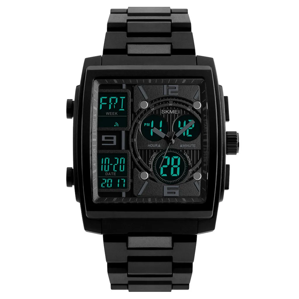 Watch Men's Military Rubber Tactical LED Digital Watch Sports Waterproof Analog Quartz watch Men's wrist luminous
Watch Men's Military Rubber Tactical LED Digital Watch Sports Waterproof Analog Quartz watch Men's wrist luminous