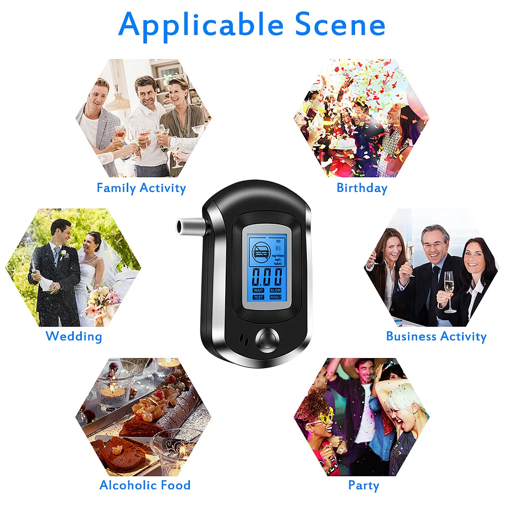 Professional Police Digital Breath Alcohol Tester Breathalyzer AT6000 droppshiping
Professional Police Digital Breath Alcohol Tester Breathalyzer AT6000 droppshiping