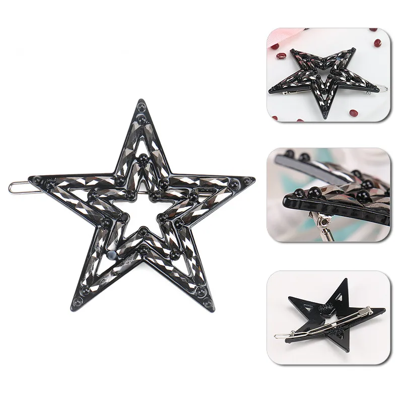 Five Pointed Star Hair Ornaments New Girls Head Adornment High Quality Rhinestone Hairpin Impressive Prom Hair Clips
Five Pointed Star Hair Ornaments New Girls Head Adornment High Quality Rhinestone Hairpin Impressive Prom Hair Clips