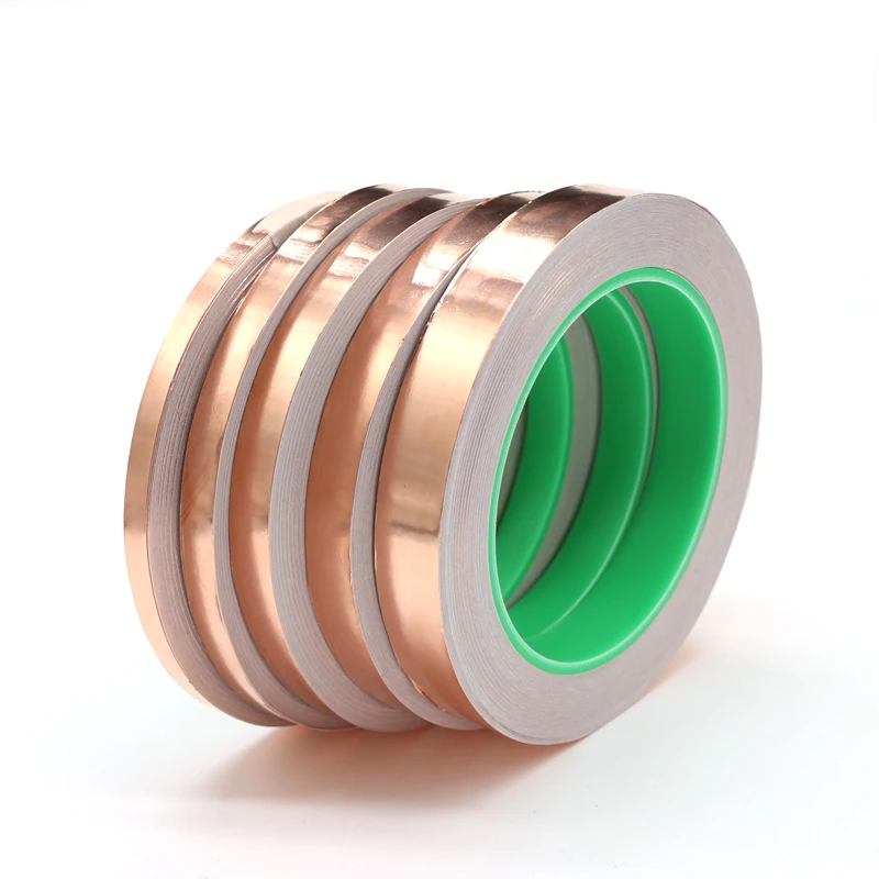 Length 20M Adhesive Conductive Copper Foil Tape 5/6/8/10/15/20/25/30/35/40/45/50mm Single/Double Sided Conduct Copper Foil Tapes
Length 20M Adhesive Conductive Copper Foil Tape 5/6/8/10/15/20/25/30/35/40/45/50mm Single/Double Sided Conduct Copper Foil Tapes