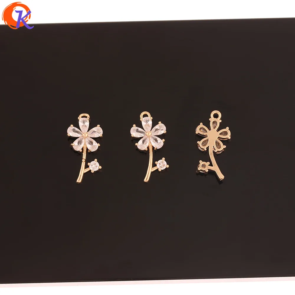 Cordial Design 30Pcs 11*22MM Jewelry Accessories/Hand Made/Earring Connectors/DIY Making/Flower Shape/Earring Findings/CZ Charms
Cordial Design 30Pcs 11*22MM Jewelry Accessories/Hand Made/Earring Connectors/DIY Making/Flower Shape/Earring Findings/CZ Charms