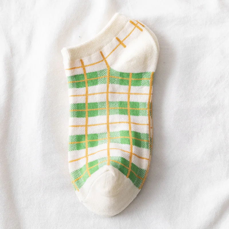 Cartoon Woman Sock Grid Cotton Socks for Women Colorful Style Ladies Ankle Standard Sweet Sox Female Trendy Spring Summer Sokken
Cartoon Woman Sock Grid Cotton Socks for Women Colorful Style Ladies Ankle Standard Sweet Sox Female Trendy Spring Summer Sokken