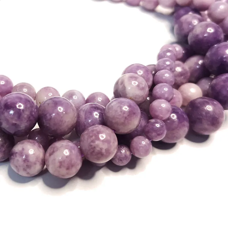 Fine AAA 100% Natural Light Purple Mexico Phosphosiderite Round Stone Beads For Jewelry Making DIY Bracelet Necklace 6/8/10MM 
Fine AAA 100% Natural Light Purple Mexico Phosphosiderite Round Stone Beads For Jewelry Making DIY Bracelet Necklace 6/8/10MM