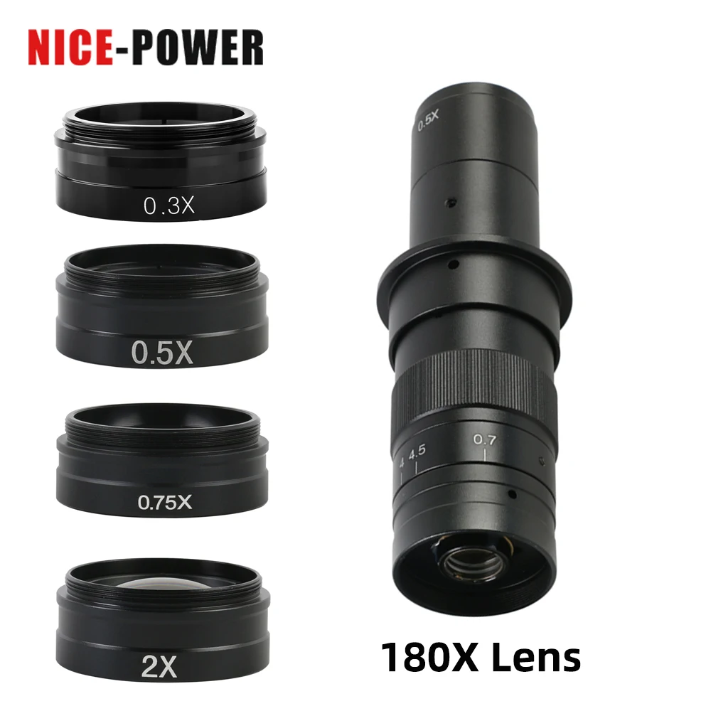 Объектив 0,75x 0,5x 2,0x 0,35x Barlow, вспомогательный стеклянный объектив для 180X объектива с-образным креплением, дополнительно, промышленный видеоми...
Объектив 0,75x 0,5x 2,0x 0,35x Barlow, вспомогательный стеклянный объектив для 180X объектива с-образным креплением, дополнительно, промышленный видеоми...