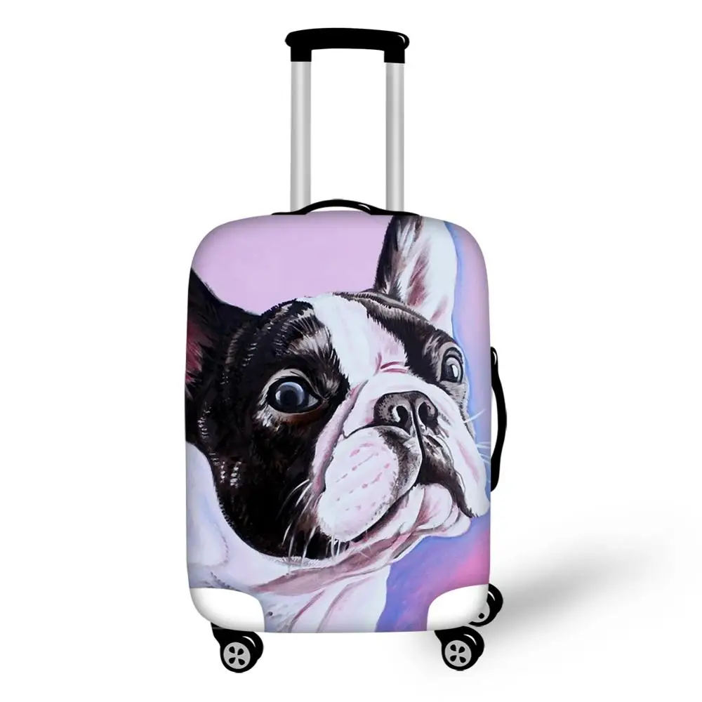 HaoYun Suitcase Protective Cover Little Bulldogs Pattern Elastic Dust-proof Kawaii Design Travel Luggage Accessories | Багаж и сумки