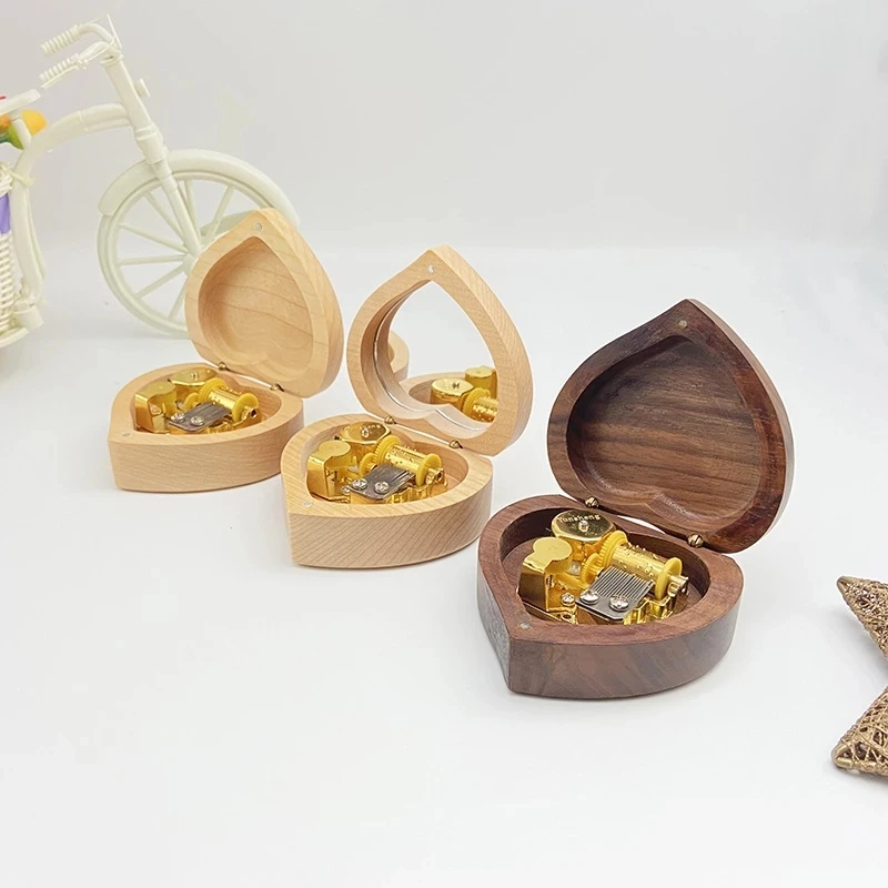 Heart Shape 8 Tone DIY Hand-cranked Music Box Wooden Crafts Music Box Valentine's Day Gift Children's Girl gift Birthday Gift
Heart Shape 8 Tone DIY Hand-cranked Music Box Wooden Crafts Music Box Valentine's Day Gift Children's Girl gift Birthday Gift