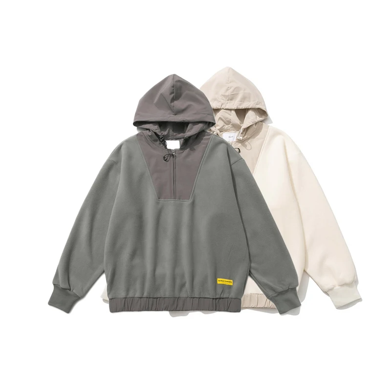 Pullover Brown Green Color Block Patchwork Polyester Fleece Unisex Zip Up Hoodie Men
Pullover Brown Green Color Block Patchwork Polyester Fleece Unisex Zip Up Hoodie Men