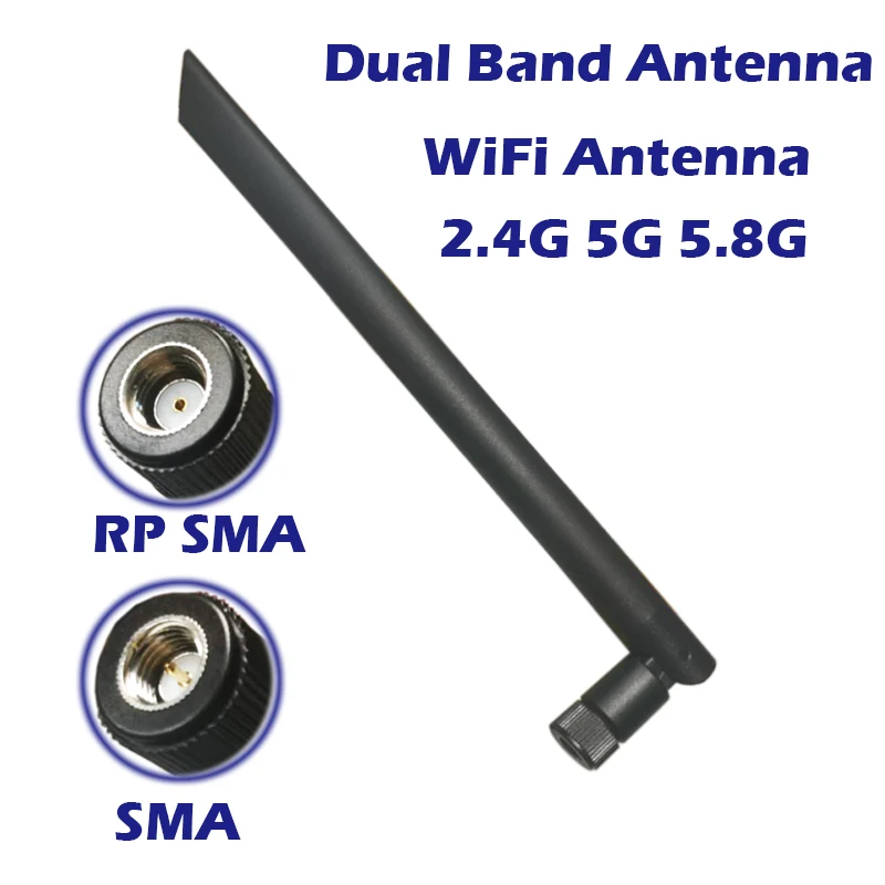 Фото WiFi антенна AP 5dbi 2 4 GHz 5 8 двухдиапазонный для Wi Fi бустер Дрон мини PCI - купить