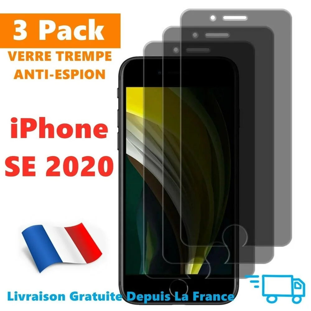 Toughened glass anti spy glass film for iPhone ecran Se / 6 / 7 / 8 / X / XR / 11 Pro
Toughened glass anti spy glass film for iPhone ecran Se / 6 / 7 / 8 / X / XR / 11 Pro