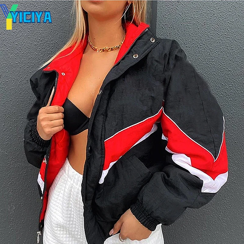 winter women jacket Vintage Jacket Letter Printed Casual Long Sleeve Bomber Padded jacket Baseball Coat Oversized Bomber Jacket
winter women jacket Vintage Jacket Letter Printed Casual Long Sleeve Bomber Padded jacket Baseball Coat Oversized Bomber Jacket