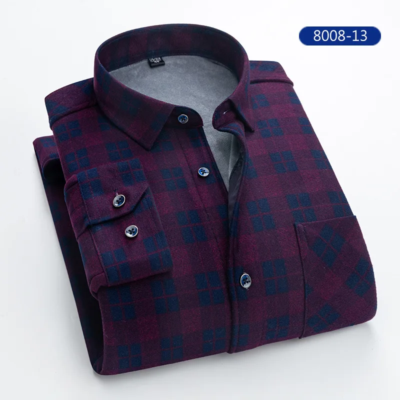 Men's shirt tops Plaid shirts Reversible fleece shirts Casual plaid shirts Men's shirts Long-sleeved Camisa Social Large size 
Men's shirt tops Plaid shirts Reversible fleece shirts Casual plaid shirts Men's shirts Long-sleeved Camisa Social Large size