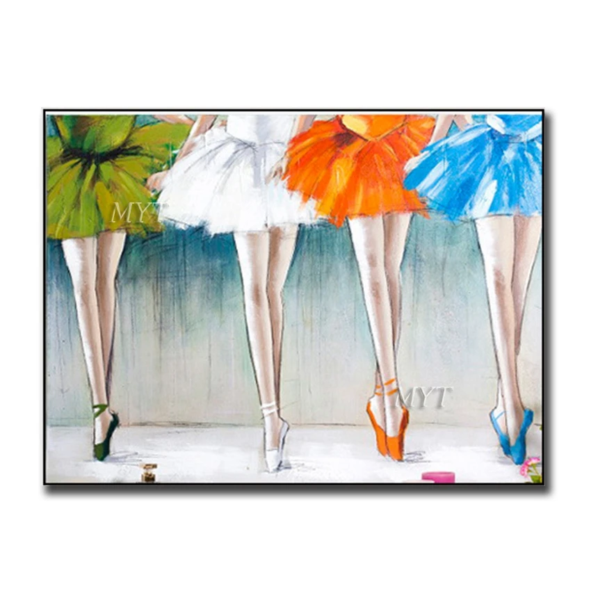 Four Ballerinas Abstract Oil Paintings On Canvas Modern Wedding Decor Wall Pictures Home Decoration 100% Handmade Unframe
Four Ballerinas Abstract Oil Paintings On Canvas Modern Wedding Decor Wall Pictures Home Decoration 100% Handmade Unframe