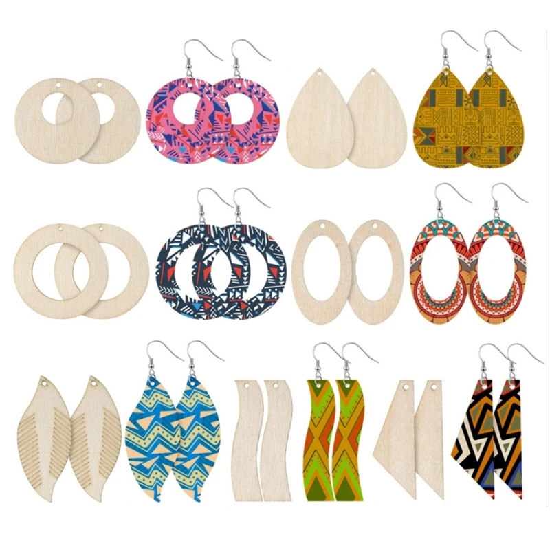 70 Pcs/Set Unfinished Wooden Jewelry Earrings Blanks with Ear Hooks Opening Ring
70 Pcs/Set Unfinished Wooden Jewelry Earrings Blanks with Ear Hooks Opening Ring