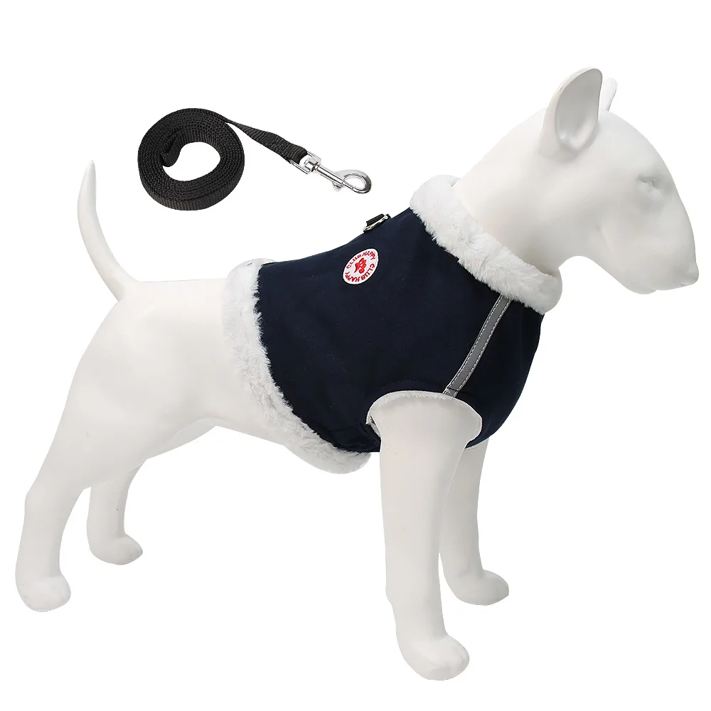New Dog Winter Plus Velvet Chest Strap Buckle Adjustment Comfortable and Warm Pet Chest Strap Vest-style Dog Leash
New Dog Winter Plus Velvet Chest Strap Buckle Adjustment Comfortable and Warm Pet Chest Strap Vest-style Dog Leash