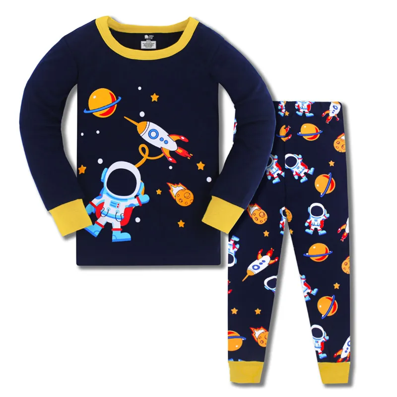 2021 New Children Boys Sleepwear Kids Spring Autumn Pajamas Set Baby Infant Toddler Cartoon Space Rocket Print Nightwear
2021 New Children Boys Sleepwear Kids Spring Autumn Pajamas Set Baby Infant Toddler Cartoon Space Rocket Print Nightwear