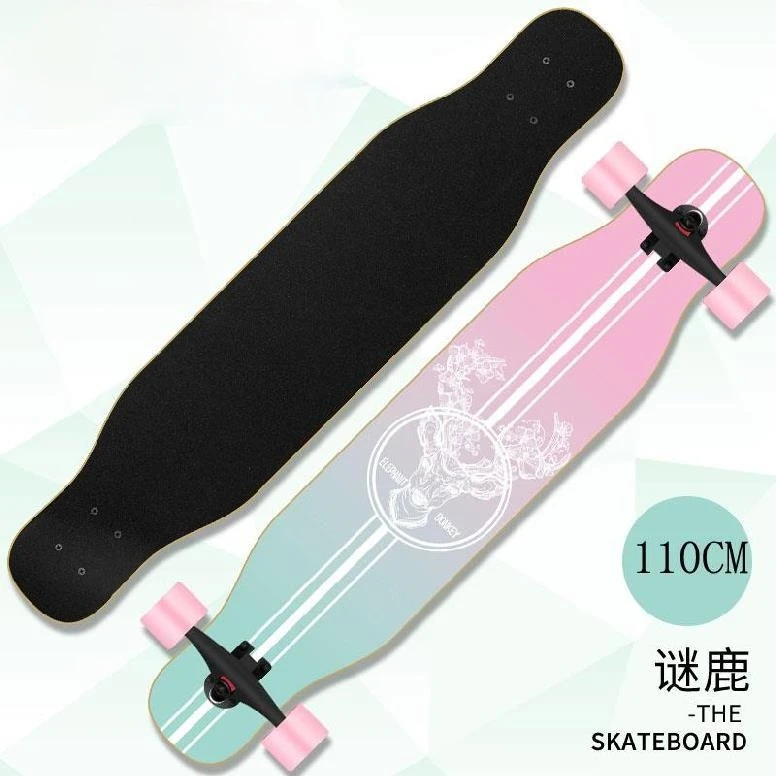 110CM Skateboards Longboard Skateboard Wood Complete Beginner Skateboard Street Brushing Flashlight Kaykay Outdoor Sports BI50SB
110CM Skateboards Longboard Skateboard Wood Complete Beginner Skateboard Street Brushing Flashlight Kaykay Outdoor Sports BI50SB