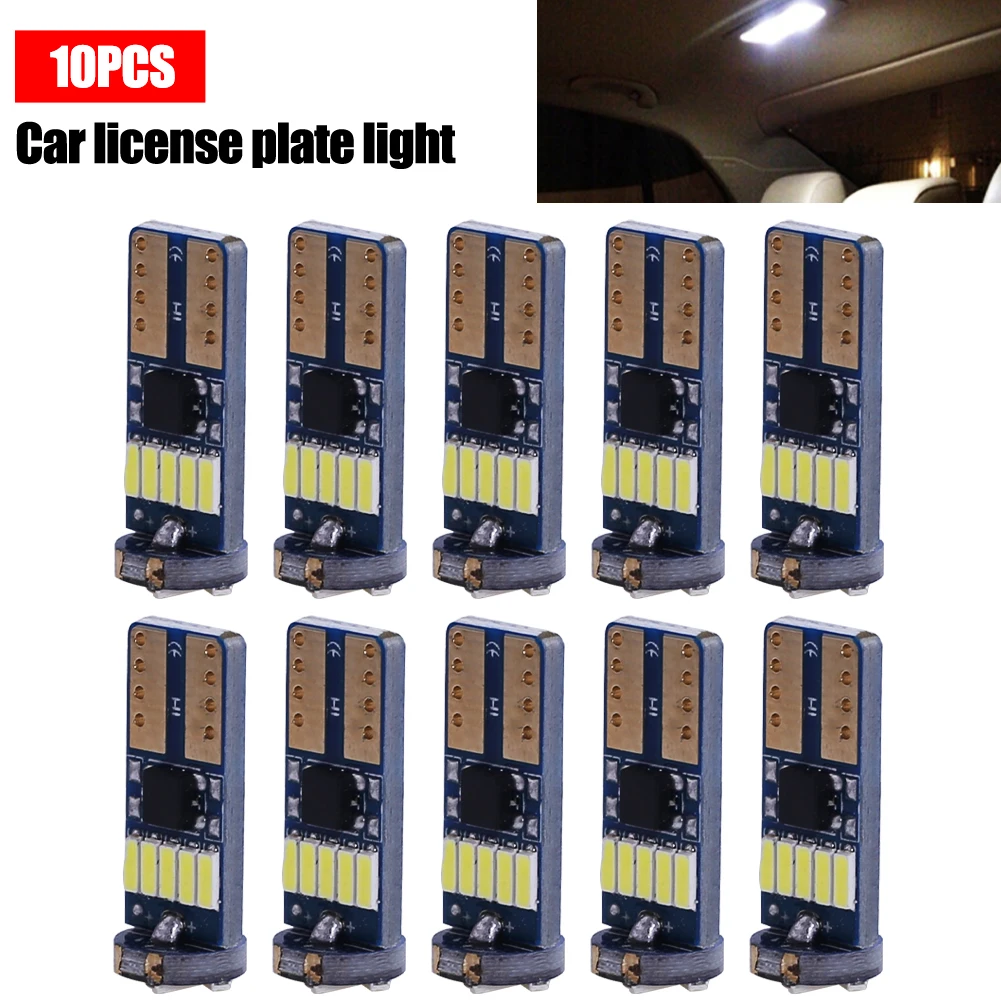 10PCS T10 LED Bulb 12V 15-4014-SMD 6000K White Car Interior Map Reading Dome Lamp License Plate Light Driving Side Marker
10PCS T10 LED Bulb 12V 15-4014-SMD 6000K White Car Interior Map Reading Dome Lamp License Plate Light Driving Side Marker
