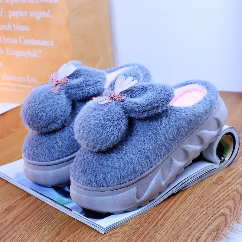 Home Platform Slippers For Women Female House Fuzzy Shoes Slipers Thicken Bottom Indoor Plush Rabbit Ears Girls Shoes Slides
Home Platform Slippers For Women Female House Fuzzy Shoes Slipers Thicken Bottom Indoor Plush Rabbit Ears Girls Shoes Slides