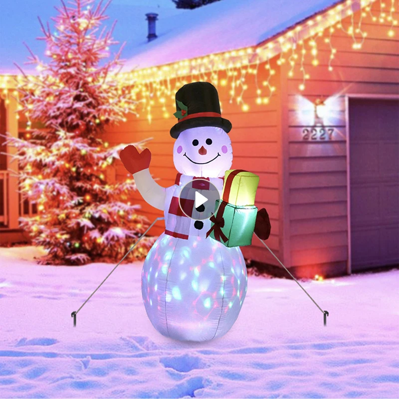 5ft Christmas Inflatables Blow Up Yard Upgraded Snowman Inflatable With Rotating LED Lights Outdoor Garden New Year Decorations
5ft Christmas Inflatables Blow Up Yard Upgraded Snowman Inflatable With Rotating LED Lights Outdoor Garden New Year Decorations