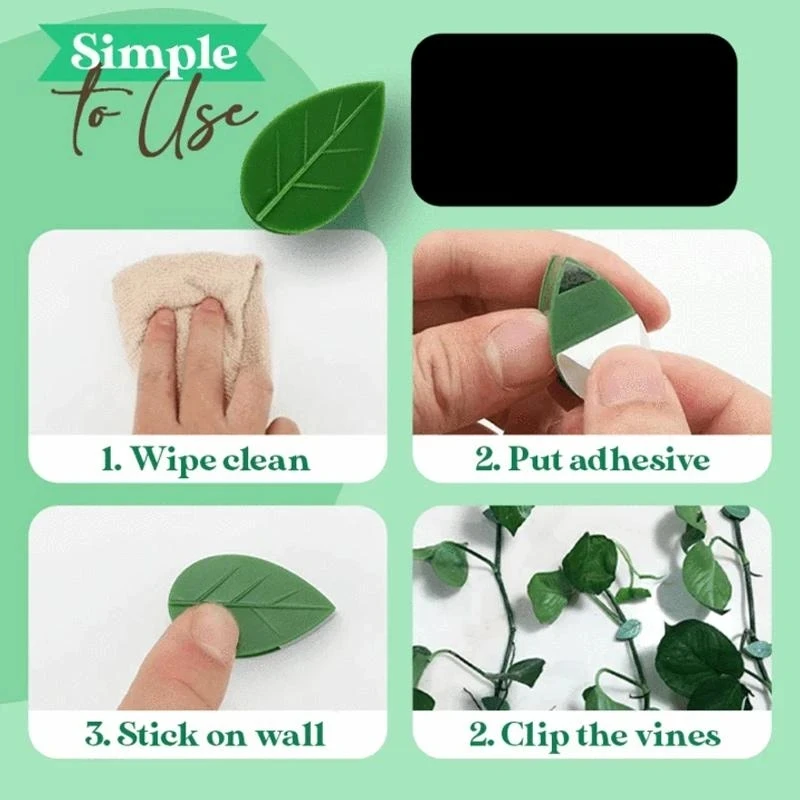 Plant Climbing Artifacts Fixing Clip Leaf Shape Self-Adhesive Invisible Garden Hook Support for Climbing Plants BDF99
Plant Climbing Artifacts Fixing Clip Leaf Shape Self-Adhesive Invisible Garden Hook Support for Climbing Plants BDF99