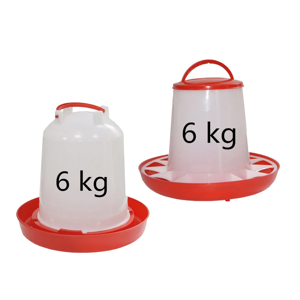 1Pc 6KG Chicken Drinker/Feeder Rooster Hen Drinking Kettle Feeding Device Farm Animal Poultry Feeding Watering Supplies
1Pc 6KG Chicken Drinker/Feeder Rooster Hen Drinking Kettle Feeding Device Farm Animal Poultry Feeding Watering Supplies
