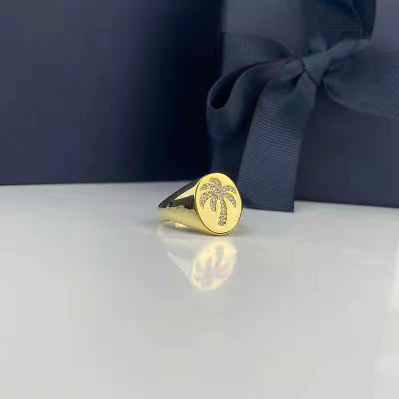 Fashion Jewelry European and American Style Tropical Flower Palm Leaf Series Golden Ring Ladies Luxury High Jewelry Gift
Fashion Jewelry European and American Style Tropical Flower Palm Leaf Series Golden Ring Ladies Luxury High Jewelry Gift