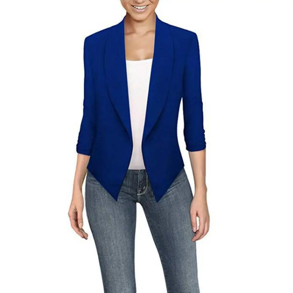 Plus Size Women Open Front Solid Color Blazer Long Sleeve Lapel Irregular Suit Jacket For Office Business Vacation
Plus Size Women Open Front Solid Color Blazer Long Sleeve Lapel Irregular Suit Jacket For Office Business Vacation