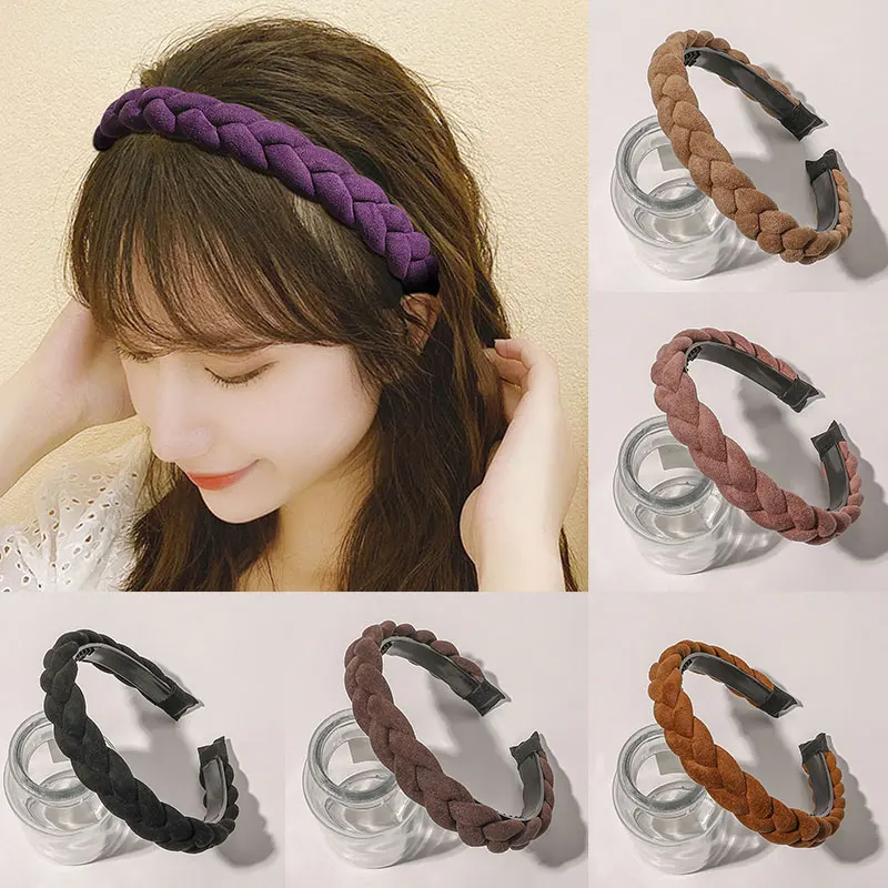 Simplicity Korean Style Solid Color Headband Suede Cloth Braid Hairband Narrow-sided Non-slip Teeth Turban Women Hair Accessorie
Simplicity Korean Style Solid Color Headband Suede Cloth Braid Hairband Narrow-sided Non-slip Teeth Turban Women Hair Accessorie