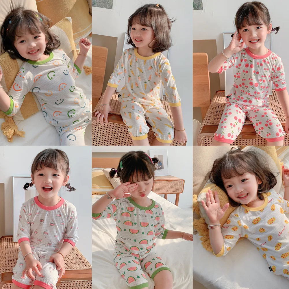 Girls' Home Clothes 2022 Summer New Korean Children'S Clothes Middle And Small Children'S Pajamas Set Air Conditioning Clothes
Girls' Home Clothes 2022 Summer New Korean Children'S Clothes Middle And Small Children'S Pajamas Set Air Conditioning Clothes