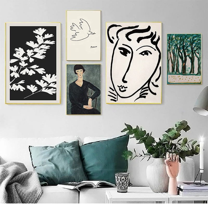Classic Picasso Amedeo Modigliani Artwork Collection Sketch Poster Canvas Print Painting Wall Pictures Living Room Home Decor
Classic Picasso Amedeo Modigliani Artwork Collection Sketch Poster Canvas Print Painting Wall Pictures Living Room Home Decor