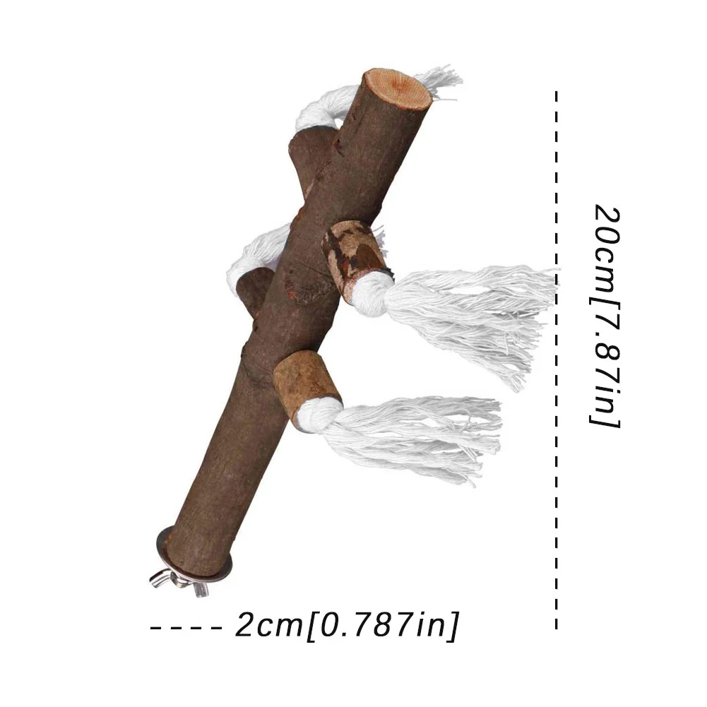 Parrot Perch Stick Bird Stand Wood Stick Chew Scratching Toy With Rope Cage Perches Decoration Accessories Finches Pet Parrots
Parrot Perch Stick Bird Stand Wood Stick Chew Scratching Toy With Rope Cage Perches Decoration Accessories Finches Pet Parrots
