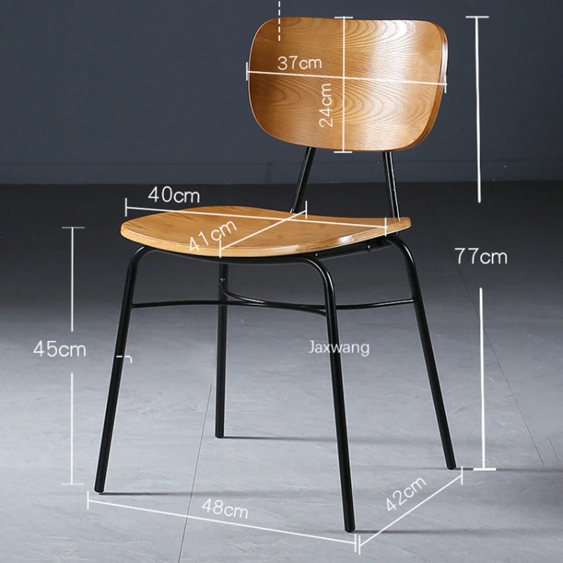 American Dining Chairs Home Luxury Modern Minimalist Wrought Iron Solid Wood Backrest Loft Industrial Retro Curved Wooden Chair
American Dining Chairs Home Luxury Modern Minimalist Wrought Iron Solid Wood Backrest Loft Industrial Retro Curved Wooden Chair