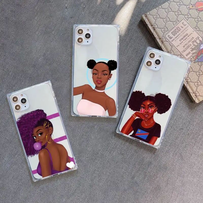 Fashion Black Girls Phone Case Transparent for iPhone 7 8 11 12 se 2020 mini pro X XS XR MAX Plus
Fashion Black Girls Phone Case Transparent for iPhone 7 8 11 12 se 2020 mini pro X XS XR MAX Plus