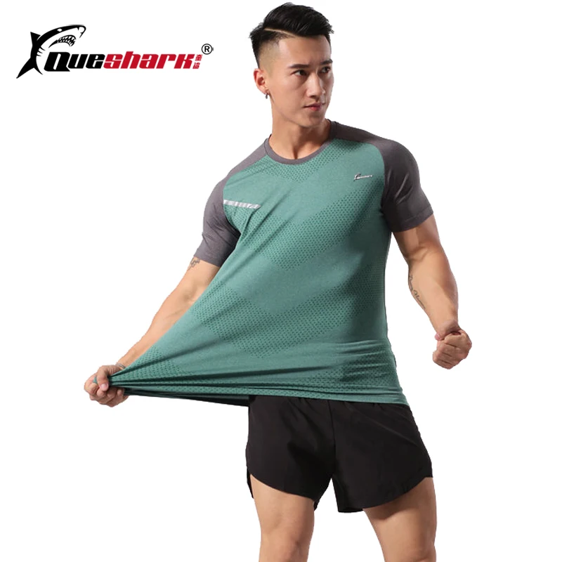 Queshark Professional Men Quick Dry Breathable Short Sleeve Running T-shirts Basketball Fitness Training Jogging Sports Tops
Queshark Professional Men Quick Dry Breathable Short Sleeve Running T-shirts Basketball Fitness Training Jogging Sports Tops