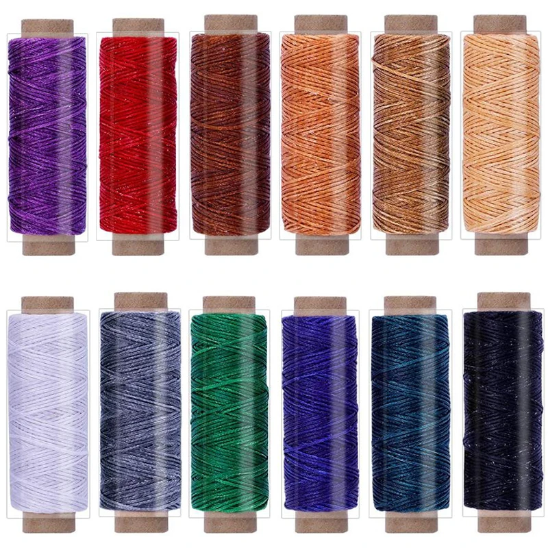 LMDZ 660 Yards Leather Sewing Waxed Thread - 150D 55Yards Per Spool Stitching Thread for Leather Craft DIY,Bookbinding
LMDZ 660 Yards Leather Sewing Waxed Thread - 150D 55Yards Per Spool Stitching Thread for Leather Craft DIY,Bookbinding
