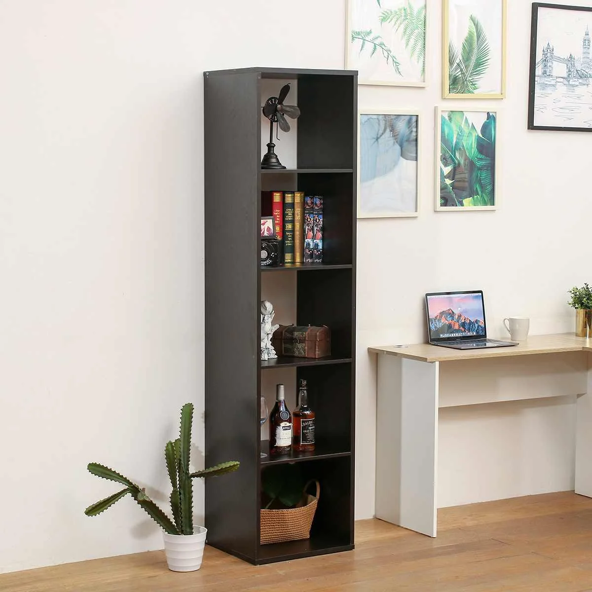 5 Tier Bookcase Wooden Cabinet Storage Organizer Book Storage shelves Bookshelf Display Rack Book Rack Living Room Furniture
5 Tier Bookcase Wooden Cabinet Storage Organizer Book Storage shelves Bookshelf Display Rack Book Rack Living Room Furniture