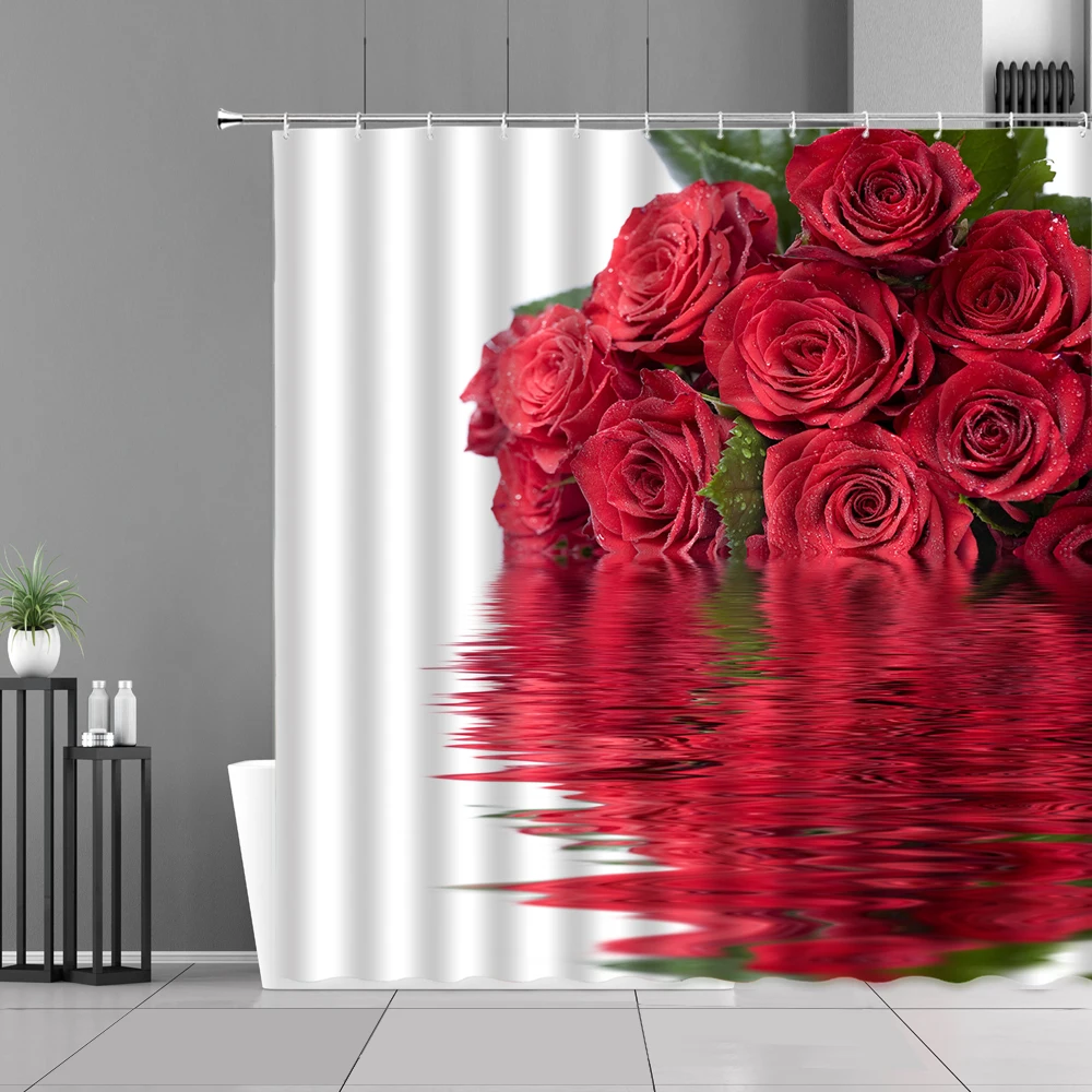 Red Rose Flowers Love Shower Curtain Valentine's Day Bathroom Decoration Curtains Waterproof Bath Screen Home Decor Wall Cloth
Red Rose Flowers Love Shower Curtain Valentine's Day Bathroom Decoration Curtains Waterproof Bath Screen Home Decor Wall Cloth