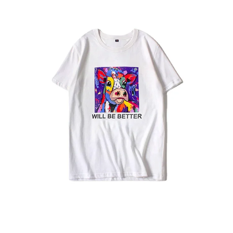 Cartoon Printed Loose Short-Sleeved T-shirt for Women 2021 New Summer Casual Graffiti Women's T-shirt Fashion
Cartoon Printed Loose Short-Sleeved T-shirt for Women 2021 New Summer Casual Graffiti Women's T-shirt Fashion