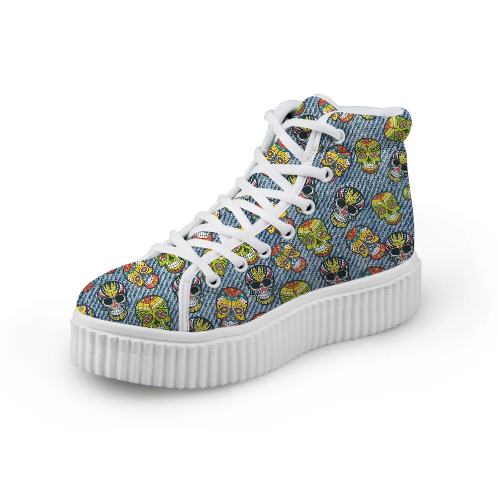 Casual Shoes Single Print High-Top Platform Shoes Ladies Canvas Shoes Size 35-41 
Casual Shoes Single Print High-Top Platform Shoes Ladies Canvas Shoes Size 35-41
