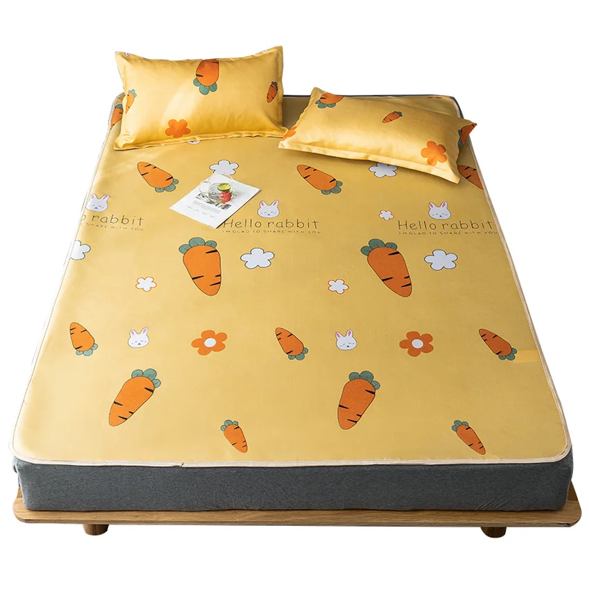Easy-to-clean Printing Foldable Summer Cool Sleeping Mat Pillowcase Ice Silk Mattress Sheets For Household Use
Easy-to-clean Printing Foldable Summer Cool Sleeping Mat Pillowcase Ice Silk Mattress Sheets For Household Use