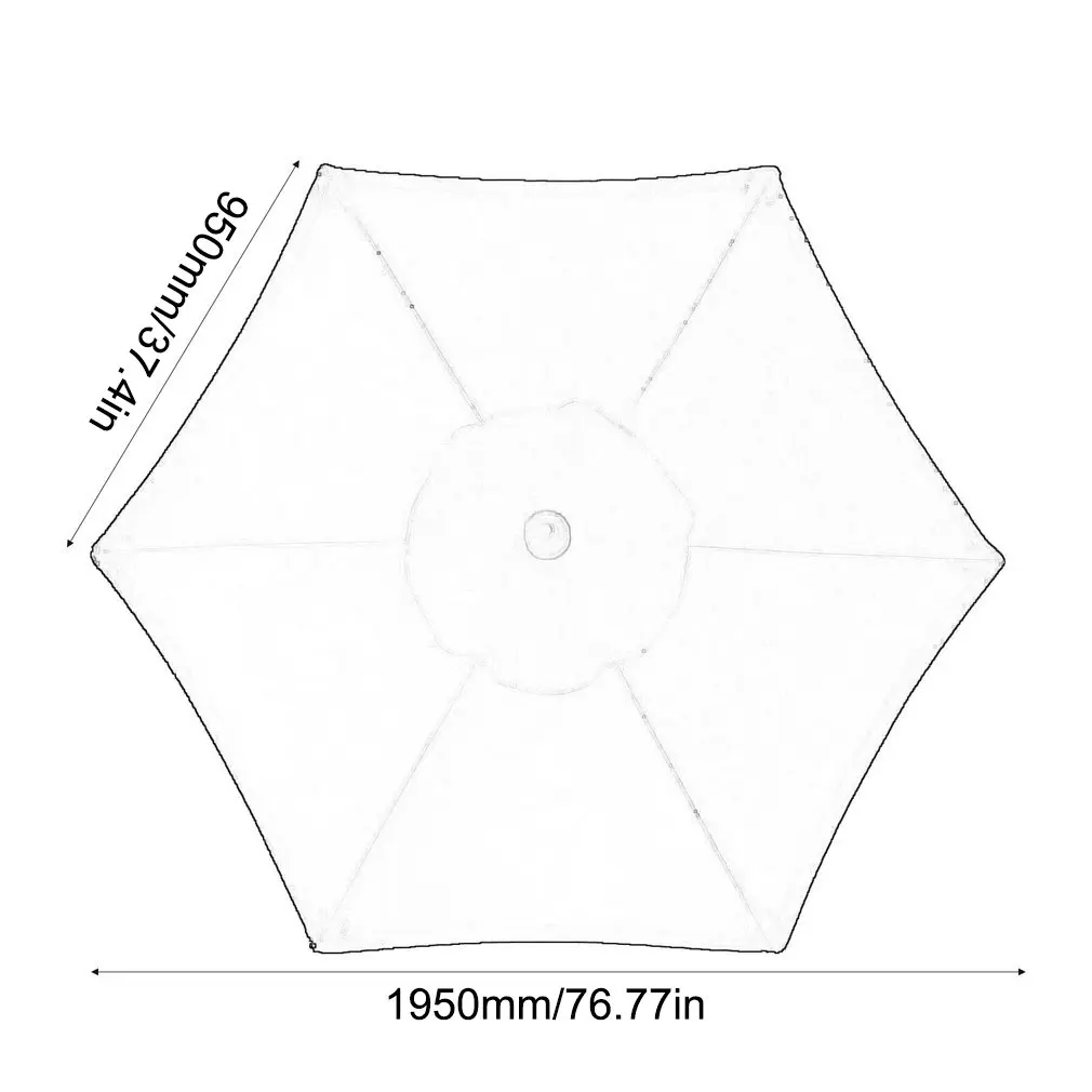 Polyester Water Resistant Outdoor Garden Patio Parasol Replacement Umbrella Cover 8 Bones Waterproof Anti-UV Cover Accessories
Polyester Water Resistant Outdoor Garden Patio Parasol Replacement Umbrella Cover 8 Bones Waterproof Anti-UV Cover Accessories